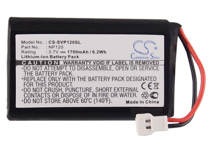 3.7V, Li-ion, 1700mAh, Recorder battery fits Seecode, Np120, Mirrow 3, Mirrow Iii, 6.29Wh Recorder Cameron Sino Technology Limited
