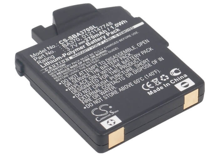 3.7V, Li-Polymer, 270mAh, Headset battery fits Sennheiser, 121147748, 450 Travel, 550 Travel, 1Wh Wireless Headset Cameron Sino Technology Limited