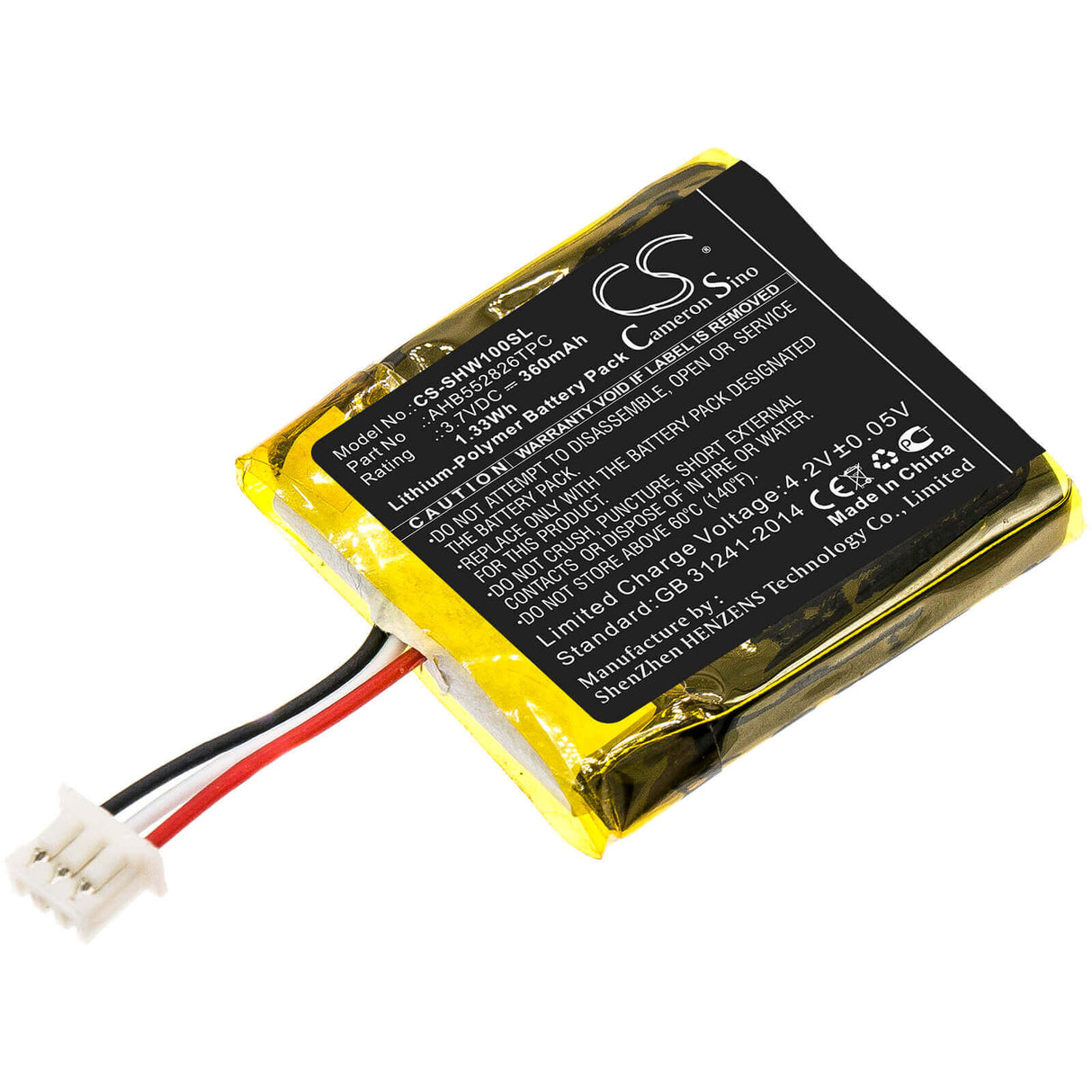 Headset Battery For Sennheiser, Dw, 10, Sdw 3.7v, 360mah - 1.33wh Wireless Headset Cameron Sino Technology Limited