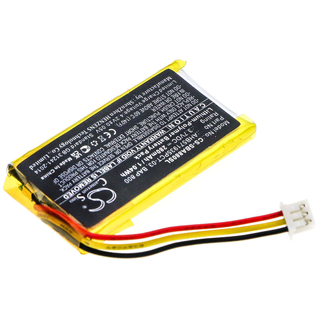 Headset Battery For Sennheiser, Flex 5000, Rs 5000, Set 880 3.7v, 280mah - 1.04wh Wireless Headset Cameron Sino Technology Limited