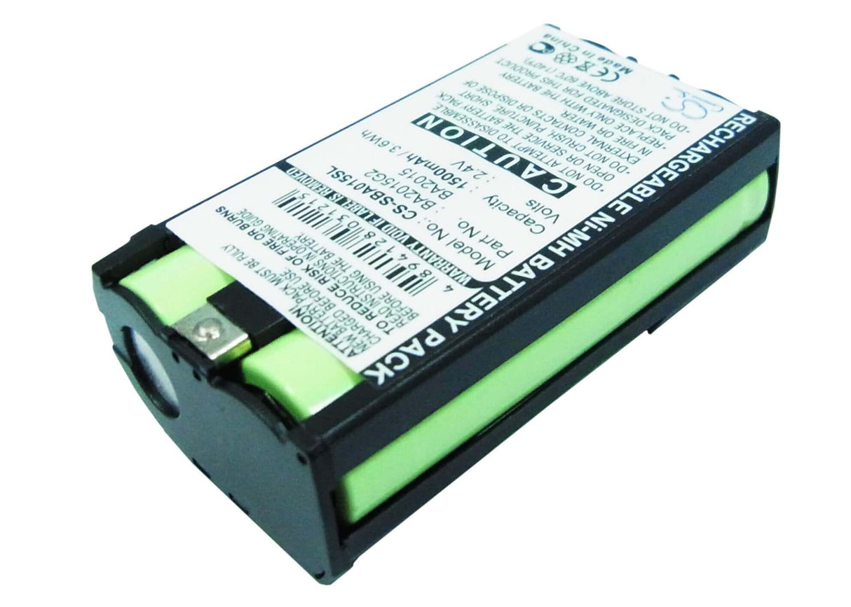 2.4V, Ni-MH, 1500mAh, Headset battery fits Sennheiser, Ba2015, 2015fm, Ek1038, 3.6Wh Wireless Headset Cameron Sino Technology Limited