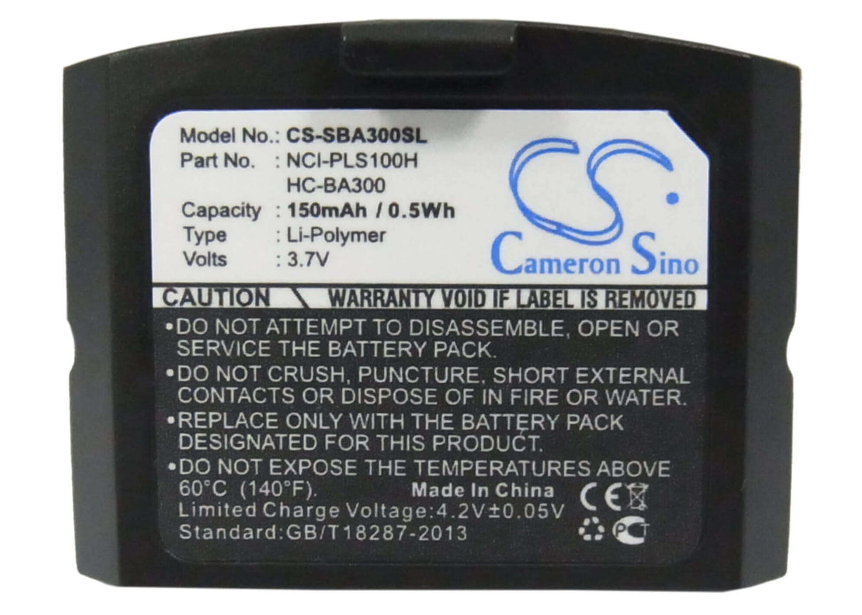 3.7V, Li-Polymer, 150mAh, Headset battery fits Sennheiser, 500898, Is 410, Is410, 0.56Wh Wireless Headset Cameron Sino Technology Limited