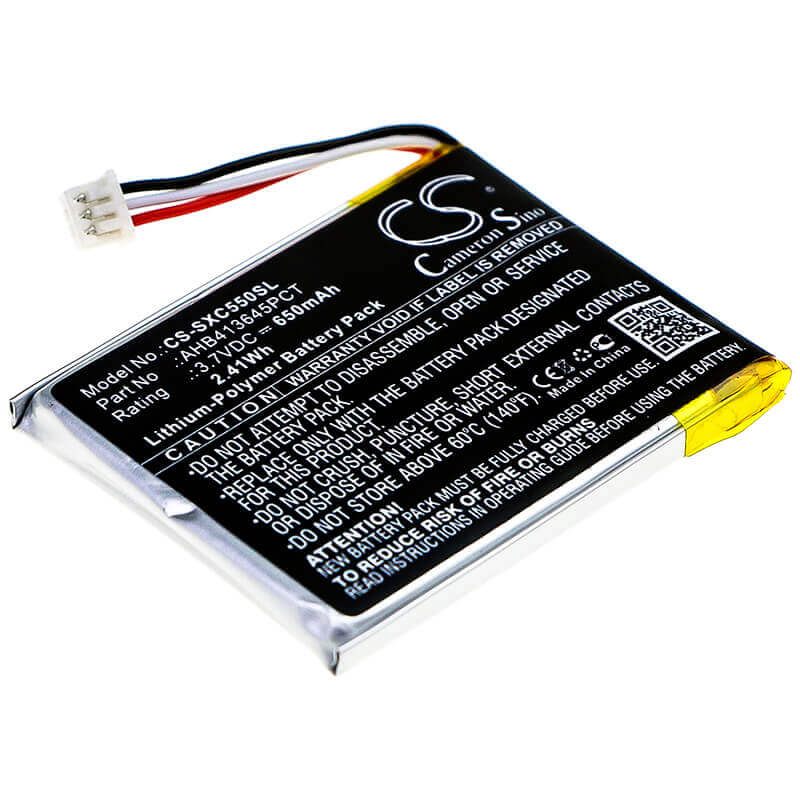 3.7V, Li-Polymer, 650mAh, Headset battery fits Sennheiser, 507271-88, Epos Adapt 660, Mb 660, 2.41Wh Wireless Headset Cameron Sino Technology Limited