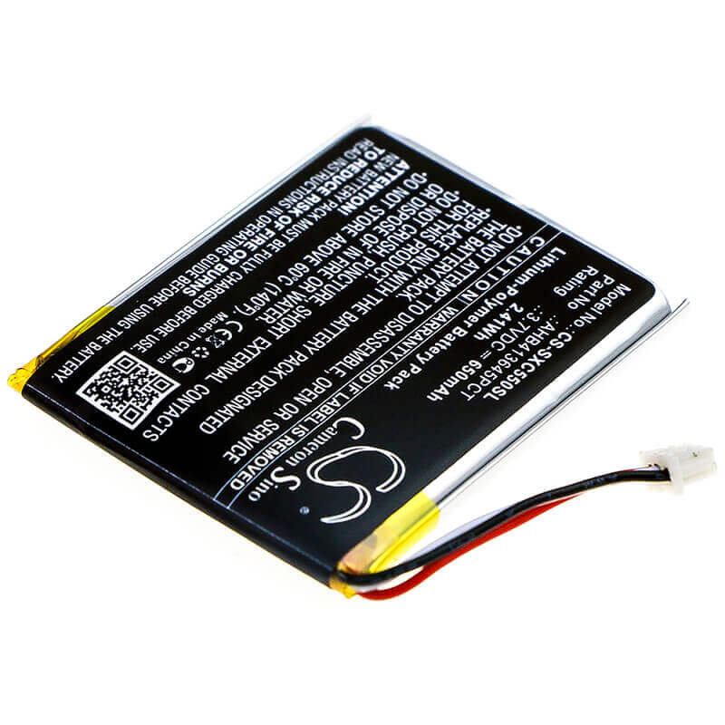 3.7V, Li-Polymer, 650mAh, Headset battery fits Sennheiser, 507271-88, Epos Adapt 660, Mb 660, 2.41Wh Wireless Headset Cameron Sino Technology Limited
