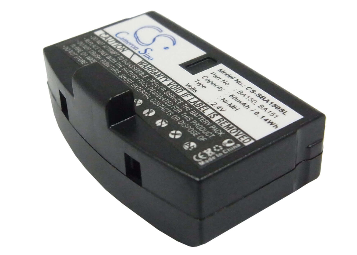 2.4V, Ni-MH, 60mAh, Headset battery fits Sennheiser, Williams Sound, Ba150, A200, Audioport A200 Set, 0.14Wh Wireless Headset Cameron Sino Technology Limited