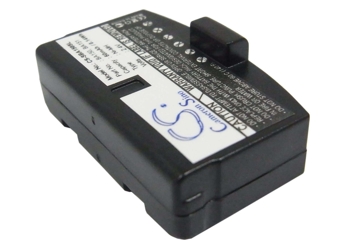 2.4V, Ni-MH, 60mAh, Headset battery fits Sennheiser, Williams Sound, Ba150, A200, Audioport A200 Set, 0.14Wh Wireless Headset Cameron Sino Technology Limited