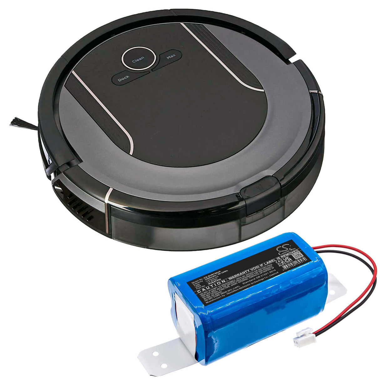 Shark RVBAT850 Battery Replacement 3400mAh 14.8V Li-ion Vacuum Cameron Sino Technology Limited