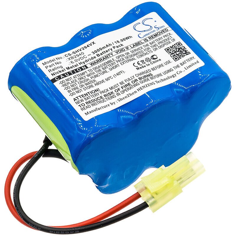 6.0V, Ni-MH, 3000mAh, Vacuum battery fits Shark, V1940, V2940, V2940c, 18.00Wh Vacuum Cameron Sino Technology Limited