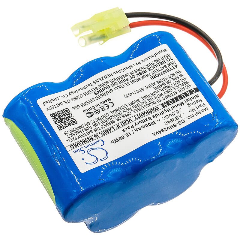 6.0V, Ni-MH, 3000mAh, Vacuum battery fits Shark, V1940, V2940, V2940c, 18.00Wh Vacuum Cameron Sino Technology Limited