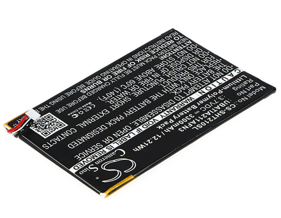 3.7V, Li-Polymer, 3300mAh, Tablet battery fits Sharp, Ubatia211afn3, Aquos Pad, Sht21, 12.21Wh Tablet Cameron Sino Technology Limited