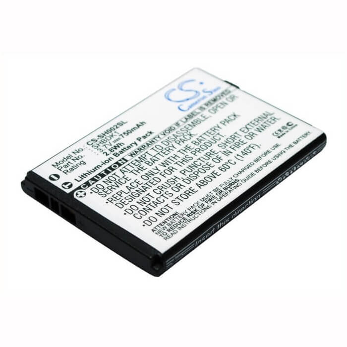 Battery For Sharp Aquos Shot 002sh, 002sh 3.7v, 750mah - 2.78wh Batteries for Electronics Cameron Sino Technology Limited (Suspended)