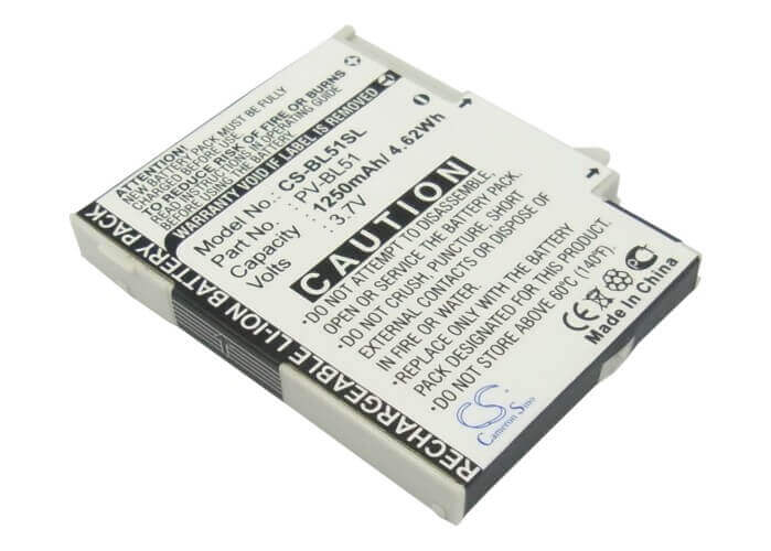 3.7V, Li-ion, 1250mAh, SmartPhone battery fits Sharp, Pv-bl51, Em-one S01sh, 4.63Wh Mobile, SmartPhone Cameron Sino Technology Limited (Suspended)