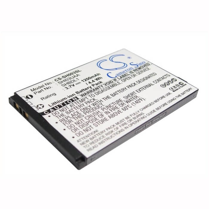 3.7V, Li-ion, 1200mAh, SmartPhone battery fits Sharp, Ea-bl28, 003sh, Dm009sh, 4.44Wh Mobile, SmartPhone Cameron Sino Technology Limited (Smartphone)