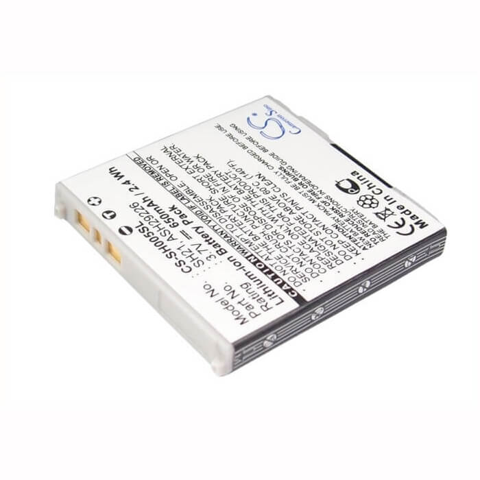3.7V, Li-ion, 650mAh, SmartPhone battery fits Sharp, Ash29226, Sh-01b, Sh-02a, 2.41Wh Mobile, SmartPhone Cameron Sino Technology Limited (Suspended)