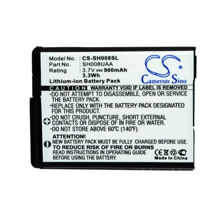 3.7V, Li-ion, 900mAh, SmartPhone battery fits Sharp, Sh008uaa, Aquos Shot Sh008, Sh008, 3.33Wh Mobile, SmartPhone Cameron Sino Technology Limited (Suspended)