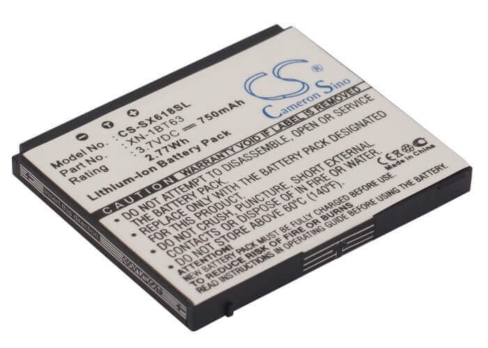 3.7V, Li-ion, 750mAh, SmartPhone battery fits Sharp, Xn-1bt63, Sh6110, Sh6110c, 2.78Wh Mobile, SmartPhone Cameron Sino Technology Limited (Suspended)