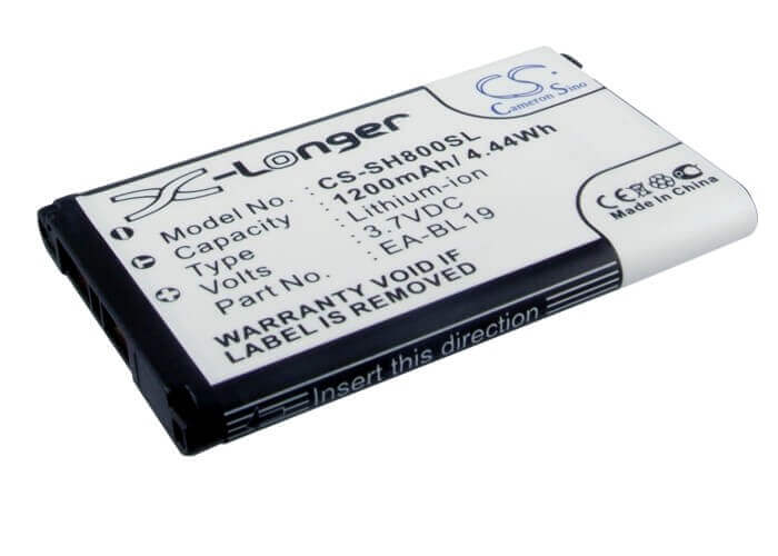 3.7V, Li-ion, 1200mAh, SmartPhone battery fits Sharp, Ea-bl19, N49a, Sh800, 4.44Wh Mobile, SmartPhone Cameron Sino Technology Limited (Suspended)