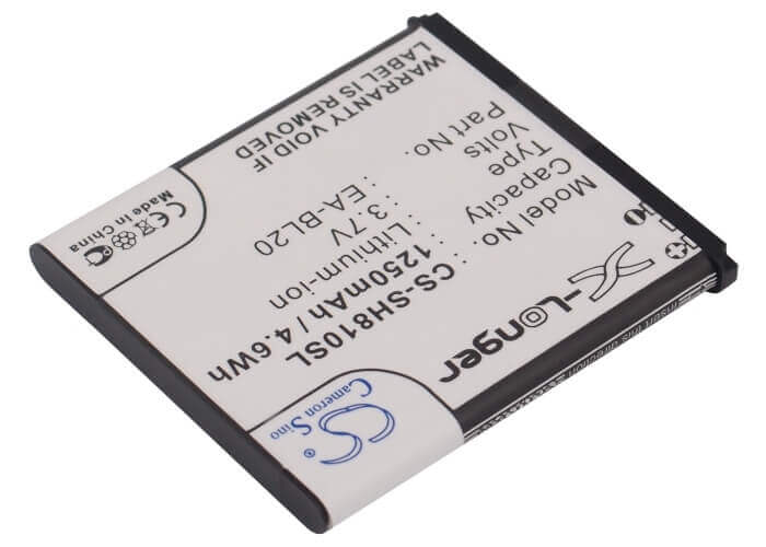 3.7V, Li-ion, 1250mAh, SmartPhone battery fits Sharp, Ea-bl20, Sh80iuc, Sh81iuc, 4.63Wh Mobile, SmartPhone Cameron Sino Technology Limited (Suspended)
