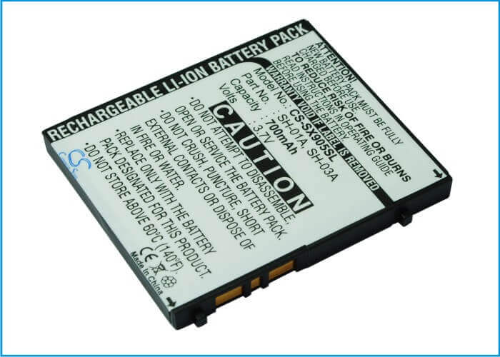 3.7V, Li-ion, 700mAh, SmartPhone battery fits Sharp, Sh-01a, 813sh, 820sh, 2.59Wh Mobile, SmartPhone Cameron Sino Technology Limited (Smartphone)