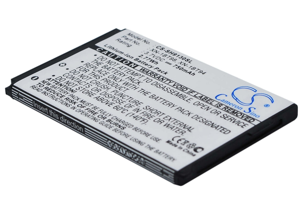 3.7V, Li-ion, 750mAh, SmartPhone battery fits Sharp, Sh18, 923sh, Cwx-t923sh, 2.78Wh Mobile, SmartPhone Cameron Sino Technology Limited (Suspended)