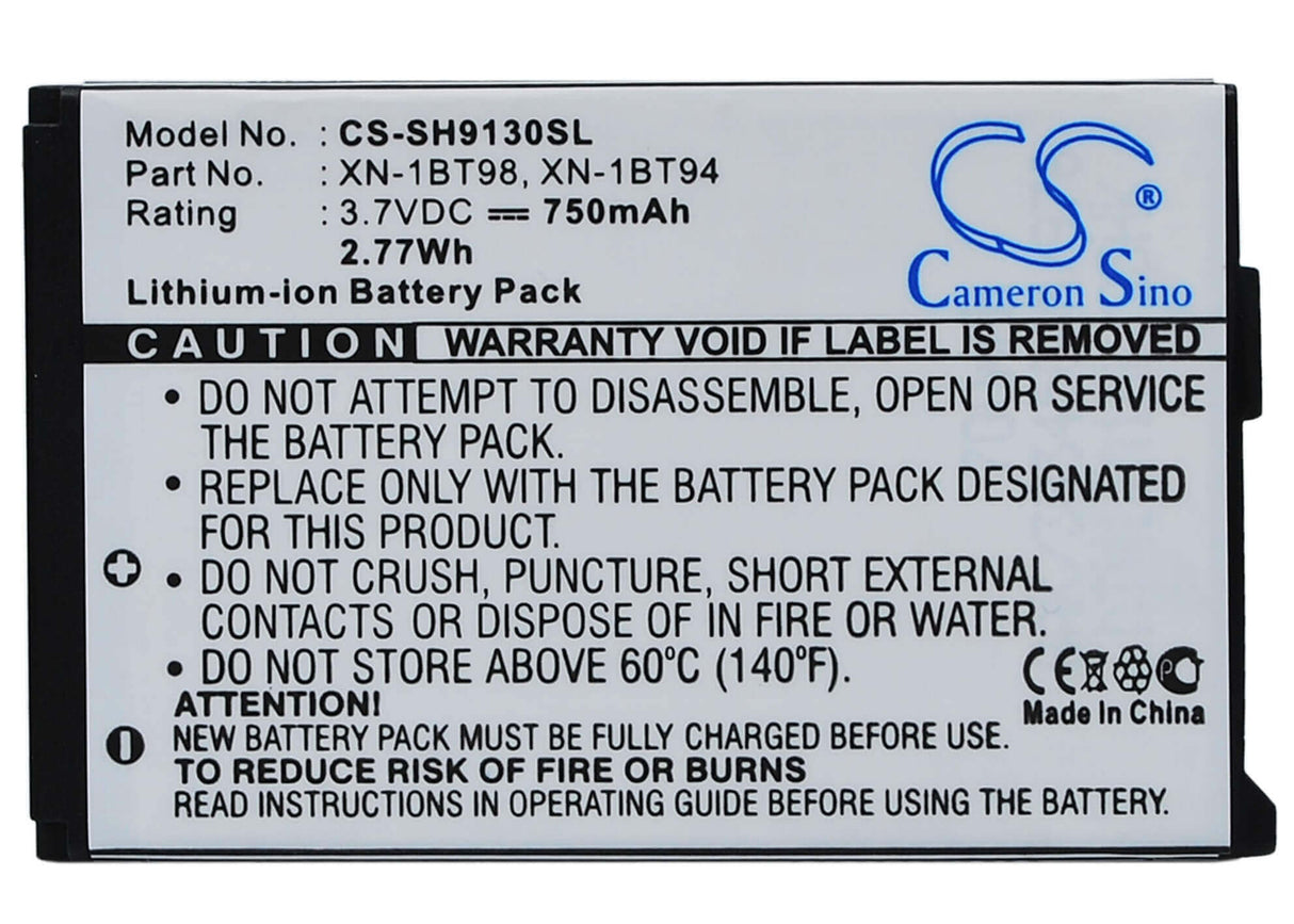 3.7V, Li-ion, 750mAh, SmartPhone battery fits Sharp, Sh18, 923sh, Cwx-t923sh, 2.78Wh Mobile, SmartPhone Cameron Sino Technology Limited (Suspended)
