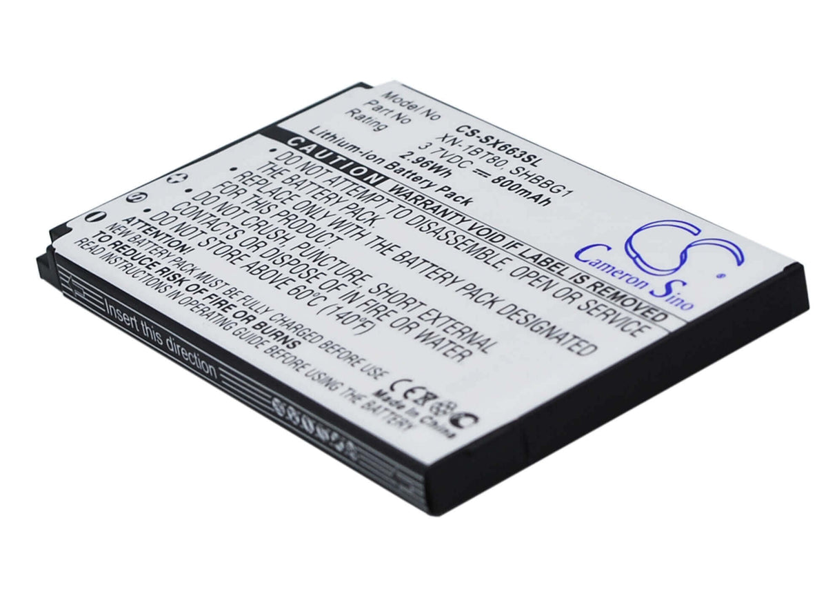 3.7V, Li-ion, 800mAh, SmartPhone battery fits Softbank, P15, 816sh, 920sh, 2.96Wh Mobile, SmartPhone Cameron Sino Technology Limited (Suspended)