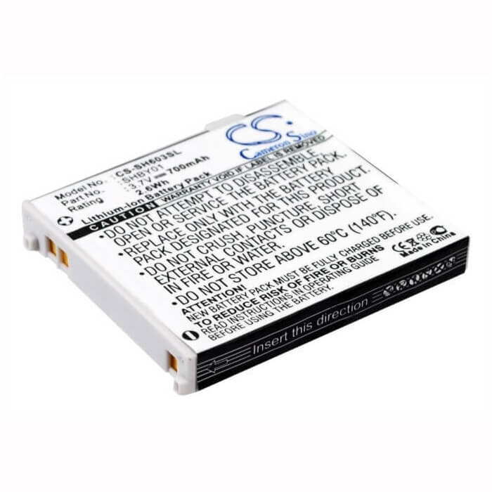 3.7V, Li-ion, 700mAh, SmartPhone battery fits Sharp, Shby01, V603sh, 2.59Wh Mobile, SmartPhone Cameron Sino Technology Limited (Suspended)