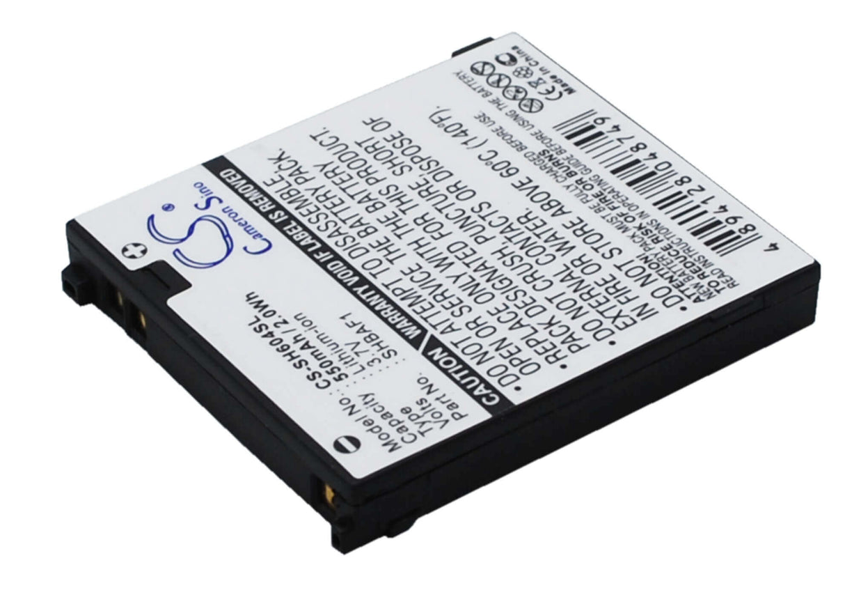 3.7V, Li-ion, 550mAh, SmartPhone battery fits Sharp, Shbaf1, V604sh, 2.04Wh Mobile, SmartPhone Cameron Sino Technology Limited (Smartphone)