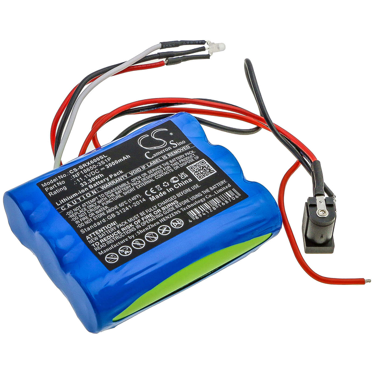 11.1V, Li-ion, 3000mAh, Gardening Tools battery fits Sherpa, Nf18650-3s1p, Sx-lis06b, 33.30Wh Gardening Tools Cameron Sino Technology Limited (Power Tools)