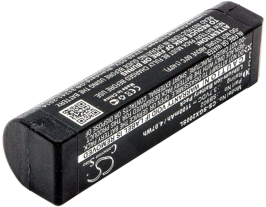 3.7V, Li-ion, 1100mAh, Speaker battery fits Shure, Glxd, Glx-d Digital Wireless Systems, 4.07Wh Speaker Cameron Sino Technology Limited