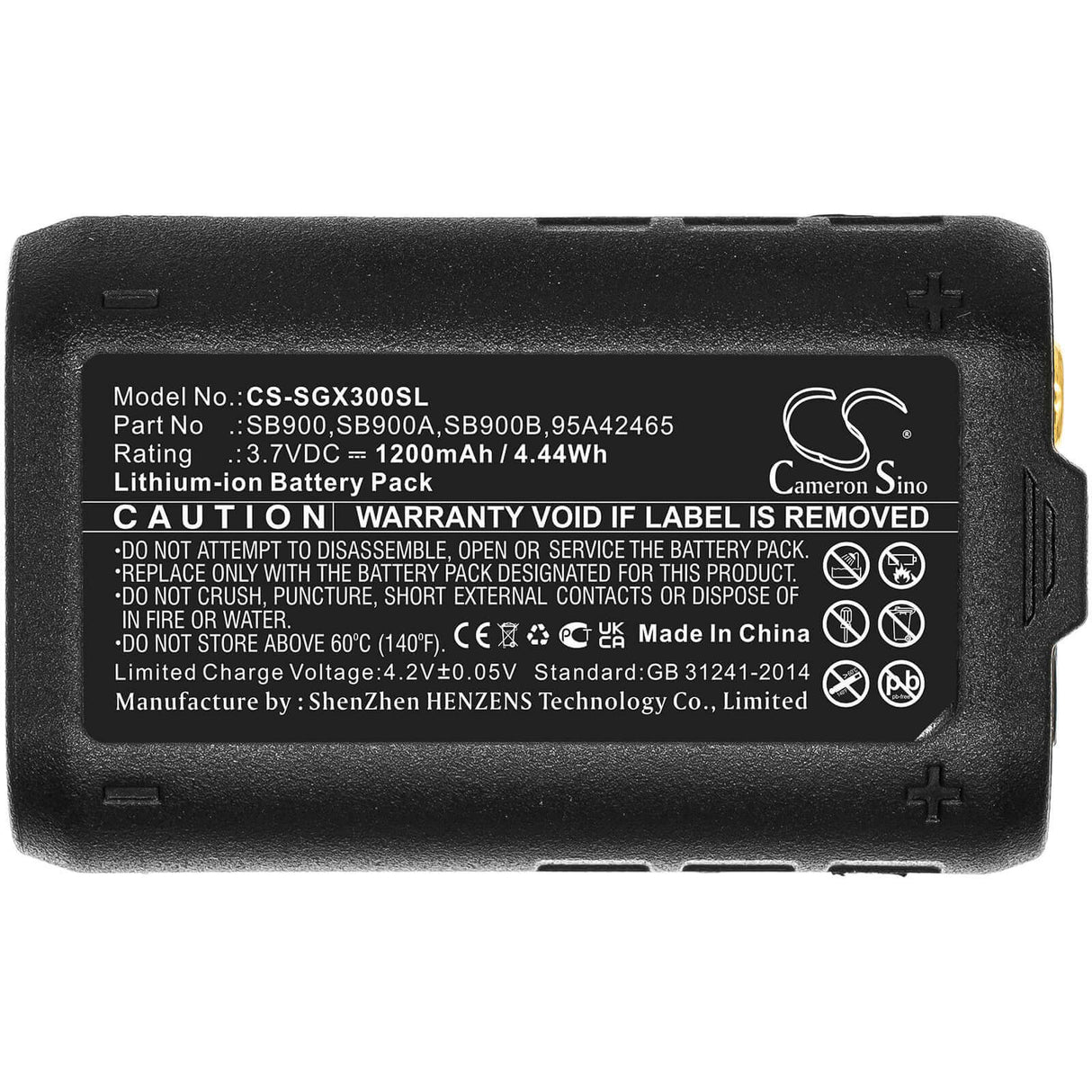 Battery For Shure, P10r, P3ra, P9ra 3.7v, 1200mah - 4.44wh Batteries for Electronics Cameron Sino Technology Limited (Suspended)