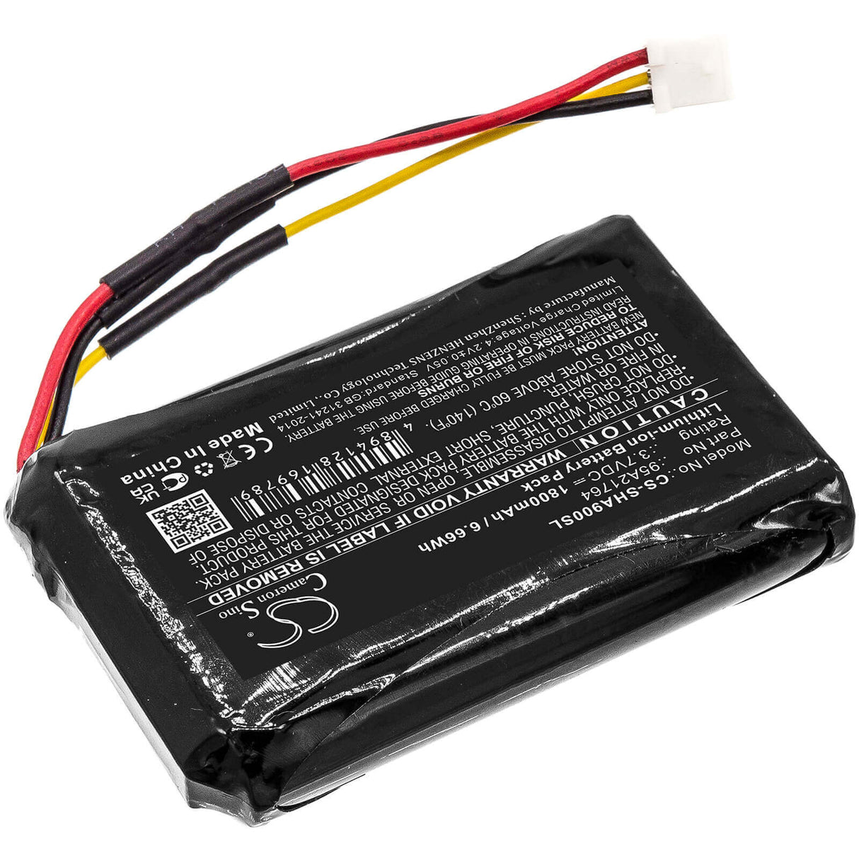 Amplifier Battery For Shure, Sha900 3.7v, Li-ion 1800mah - 6.66wh Amplifier Cameron Sino Technology Limited