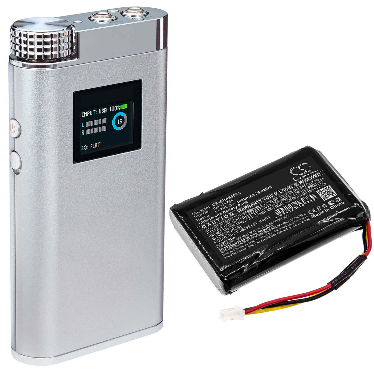 Amplifier Battery For Shure, Sha900 3.7v, Li-ion 1800mah - 6.66wh Amplifier Cameron Sino Technology Limited