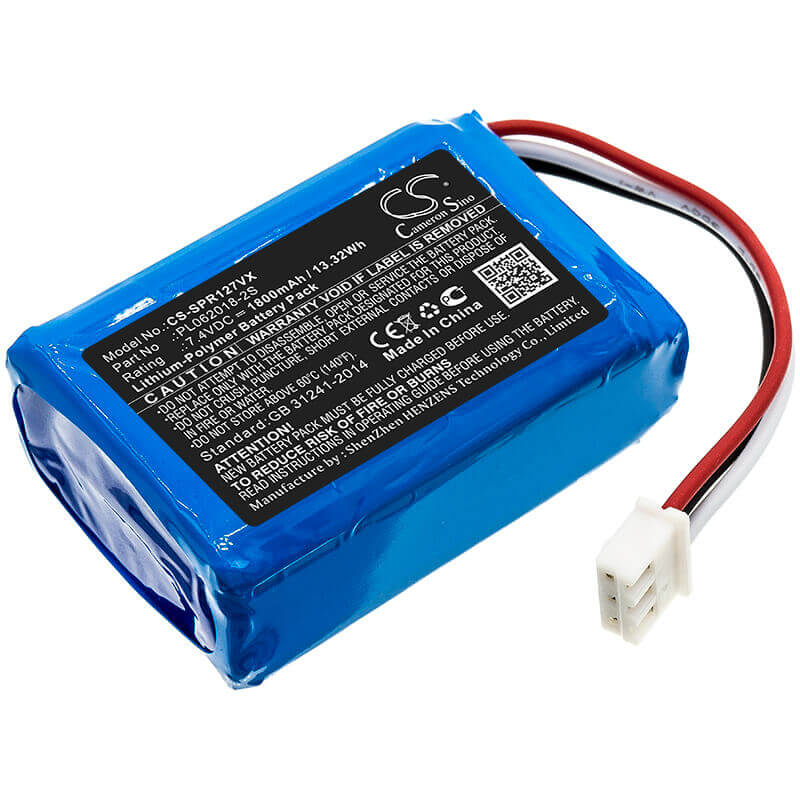 7.4V, Li-Polymer, 1800mAh, Vacuum battery fits Sichler, Pr-025, Pr-030, Pr-030 V2, 13.32Wh Vacuum Cameron Sino Technology Limited (Medical)