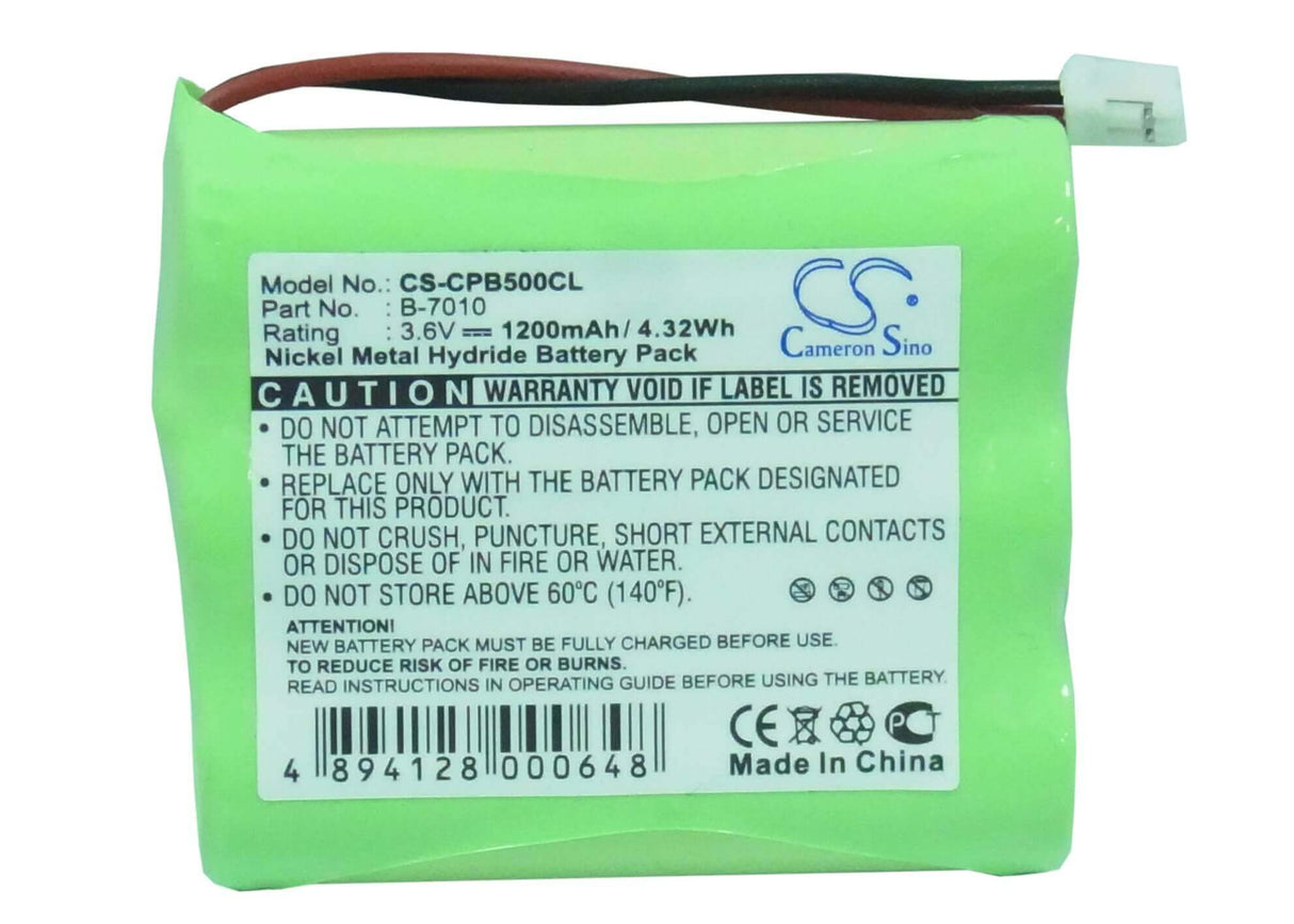 3,6V, Ni-MH, 1200mAh, Batterie de téléphone sans fil compatible avec Siemens, B-7010, 240, 242, 4,32Wh Téléphone sans fil Cameron Sino Technology Limited (Téléphone sans fil)