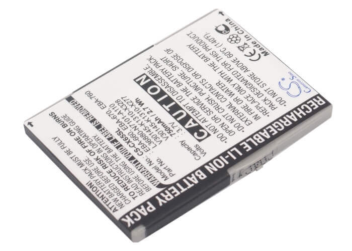 3.7V, Li-ion, 750mAh, SmartPhone battery fits Siemens, Benq-siemens, Eba-660, M81, 2.78Wh Mobile, SmartPhone Cameron Sino Technology Limited (Smartphone)