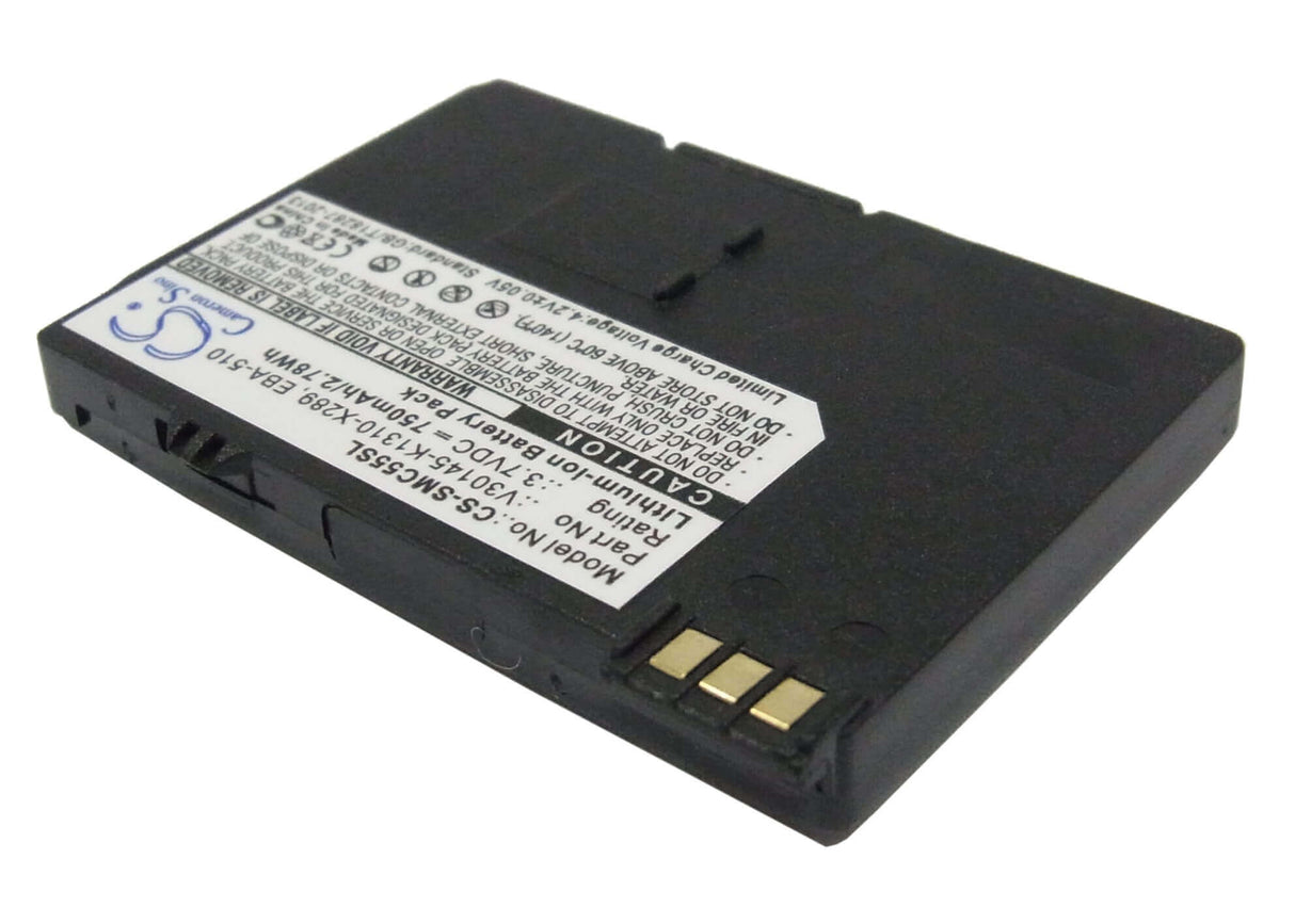 3.7V, Li-ion, 750mAh, SmartPhone battery fits Siemens, Eba-510, A51, A52, 2.78Wh Mobile, SmartPhone Cameron Sino Technology Limited (Smartphone)