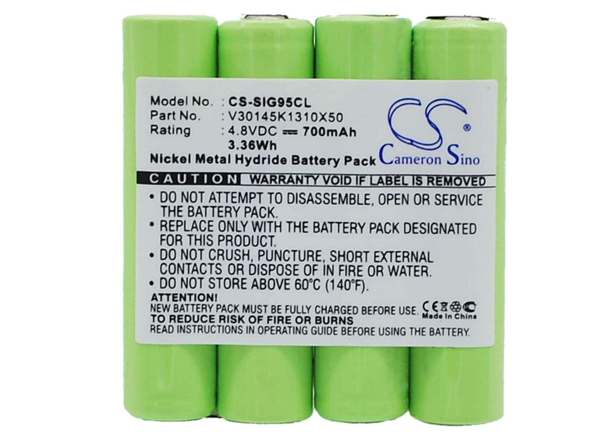 4,8V, Ni-MH, 700mAh, batterie de téléphone sans fil compatible avec Siemens, V30145k1310x50, G95x, Gigaset 825, 3,36Wh Téléphone sans fil Cameron Sino Technology Limited (Téléphone sans fil)