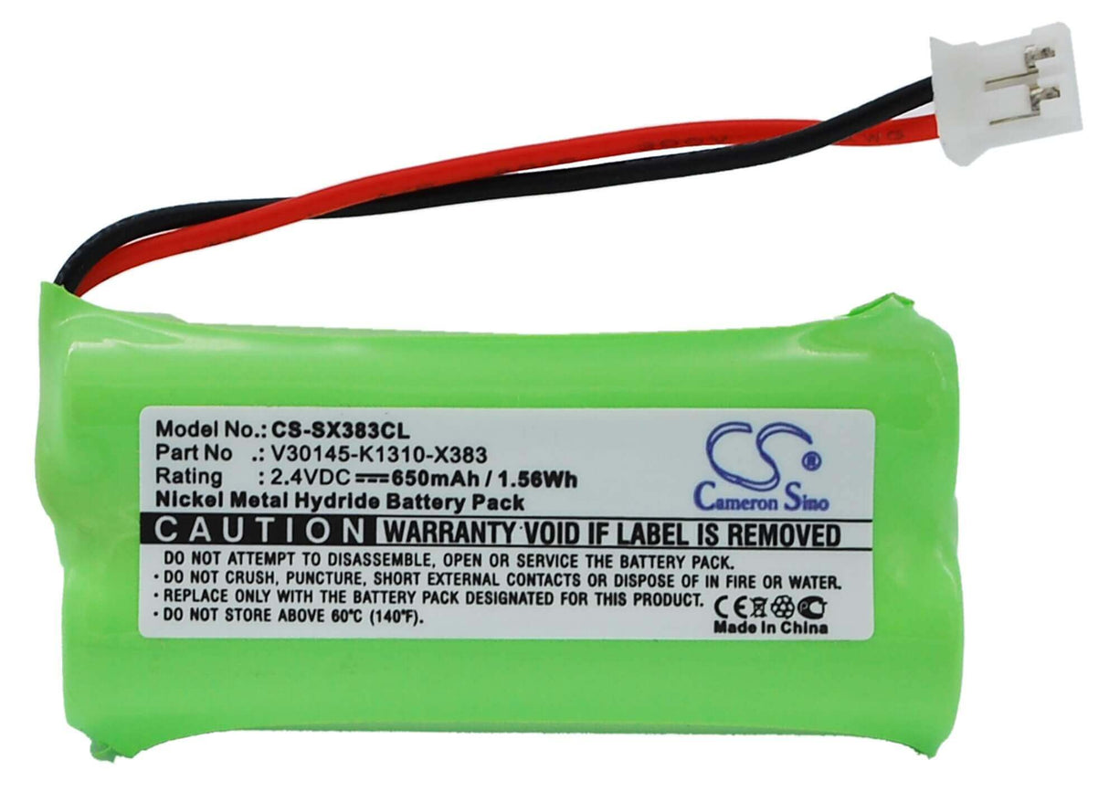 Batterie pour Siemens, Gigaset A12, Gigaset A120, 2,4v, 650mah - 1,56wh Téléphone sans fil Cameron Sino Technology Limited (Téléphone sans fil)