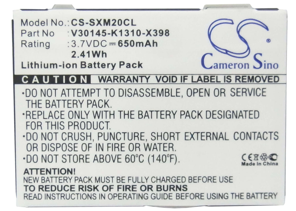 3,7V, Li-ion, 650mAh, batterie de téléphone sans fil compatible avec Unify, Siemens, L50645-k1310-x363, Gigaset M2, Gigaset M2 Plus, 2,405Wh Téléphone sans fil Cameron Sino Technology Limited (Téléphone sans fil)