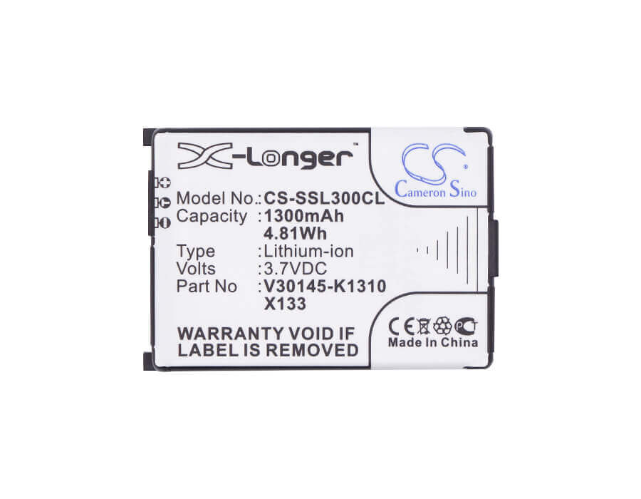 3.7V, Li-ion, 1300mAh, batterie de téléphone sans fil compatible avec Swisscom, Siemens, Telekom, L36880-n5401-a102, Active M1, Gigaset 4000 Micro, 4.81Wh Téléphone sans fil Cameron Sino Technology Limited (Téléphone sans fil)