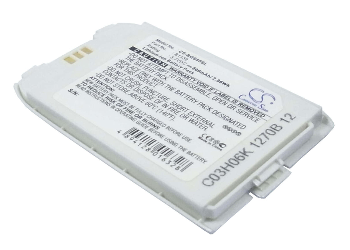 3.7V, Li-ion, 800mAh, SmartPhone battery fits O2, S80, 2.96Wh Mobile, SmartPhone Cameron Sino Technology Limited (Suspended)