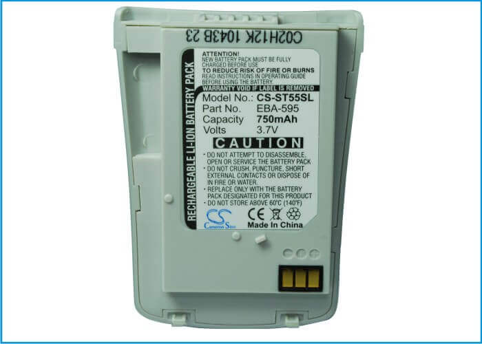 3.7V, Li-ion, 750mAh, SmartPhone battery fits Siemens, Eba-595, St50, St55, 2.78Wh Mobile, SmartPhone Cameron Sino Technology Limited (Suspended)