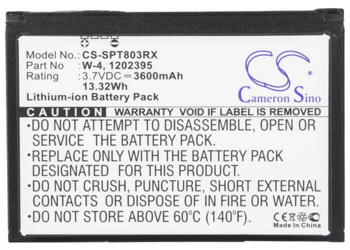 3.7V, Li-ion, 3600mAh, Hotspot battery fits Sierra Wireless, Sprint, 1202395, 803s 4g Lte, Aircard 803s, 13.32Wh Hotspot Cameron Sino Technology Limited