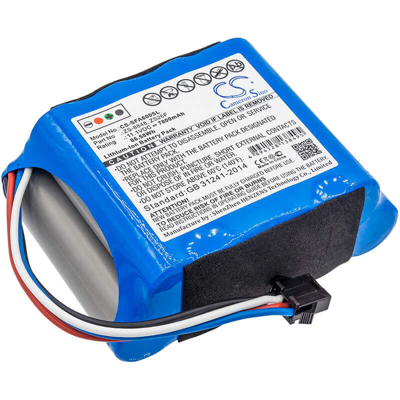 11.1V, Li-ion, 7800mAh, Equipment battery fits Signal Fire, Zs26f, AI-6, Sa-2, 86.58Wh Equipment, Survey, Test Cameron Sino Technology Limited