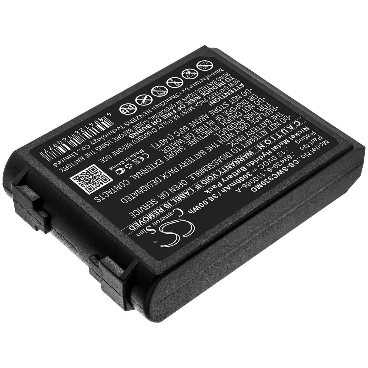 12.0V, Ni-MH, 3000mAh, Medical battery fits Artema, Simonson-wheel, 110086-a, Cardio Aid 100, 36.00Wh Medical Cameron Sino Technology Limited (Medical)