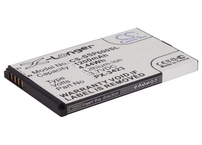 3.7V, Li-ion, 1200mAh, SmartPhone battery fits Simvalley, Px-3423, Sp-40, Sp-60, 4.44Wh Mobile, SmartPhone Cameron Sino Technology Limited (Smartphone)