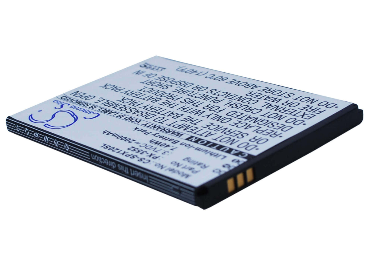 3.7V, Li-ion, 2000mAh, SmartPhone battery fits Simvalley, Px-3552, Spx-12, 7.4Wh Mobile, SmartPhone Cameron Sino Technology Limited (Suspended)
