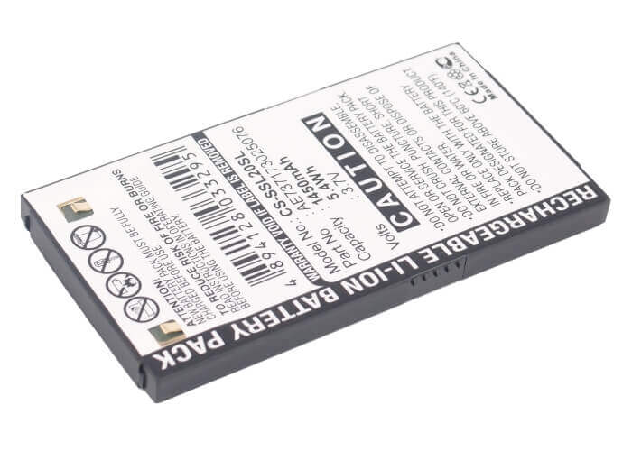 3.7V, Li-ion, 1450mAh, DAB Digital battery fits Sirius, Ae737173025076, Stiletto Sl2, 5.37Wh DAB Digital Cameron Sino Technology Limited