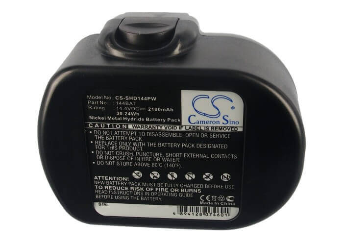 14.4V, Ni-MH, 2100mAh, Batterie d'outils électriques compatible avec Skil, 144bat, 144vxt, 2565, 30.24Wh Outils électriques Cameron Sino Technology Limited (Outils électriques)